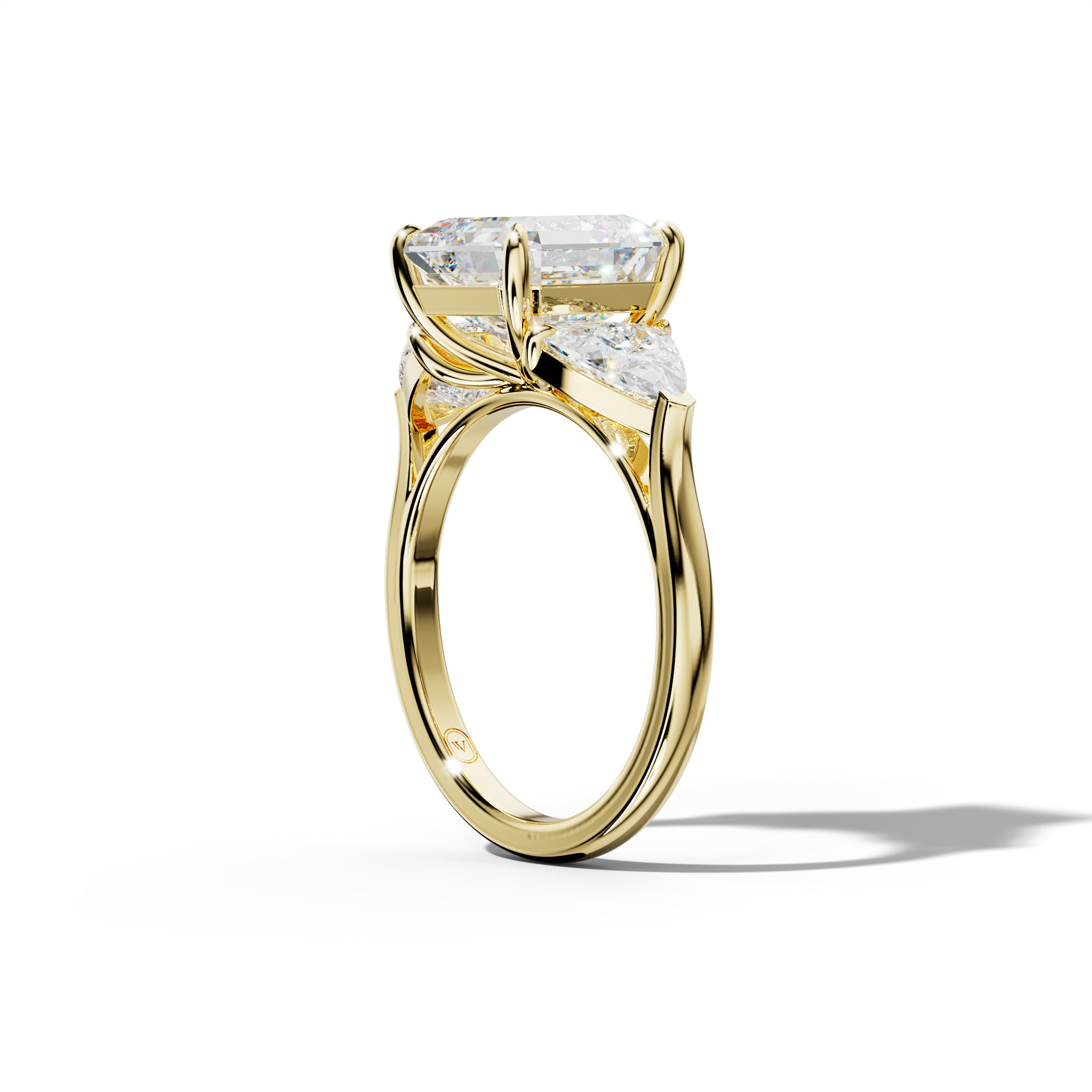 Ivy Asscher Cut  Engagement Ring